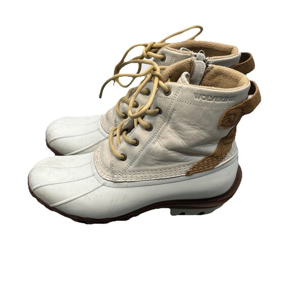 Wolverine Torrent Waterproof Duck Boots Ivory Womens US 11M. Used. {65}. - Picture 2 of 14